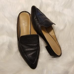 Franco Sarto | Black Leather Mules Size 7.5